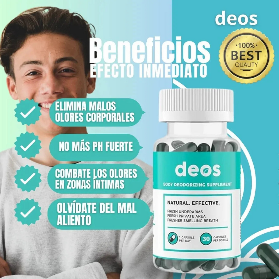 Suplemento Desodorante Interno DEOS 30 Capsulas