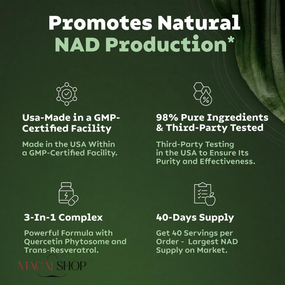 NAD+RESVERATROL + CON  RIBOSIDO DE NICOTAMIDA LIPOSOMAL