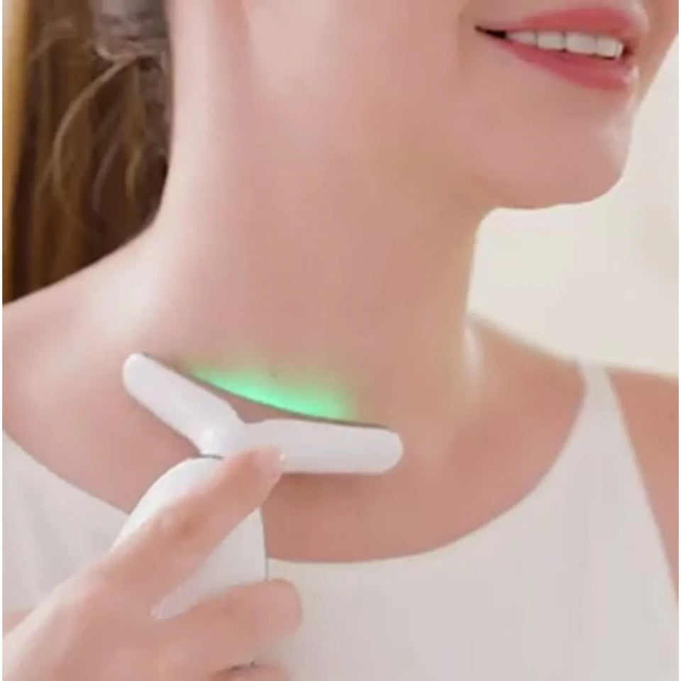 MASAJEADOR FACIAL CON LUZ PULSADA